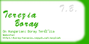 terezia boray business card